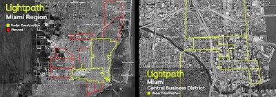 First phase of Lightpath's 135-mile, all-fiber, network in Miami will be customer-ready in January 2023.