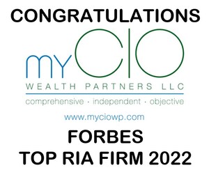 myCIO Wealth Partners Ranks 9th Nationally (1st In Pennsylvania) on Forbes America's Top RIA Firms List for 2022