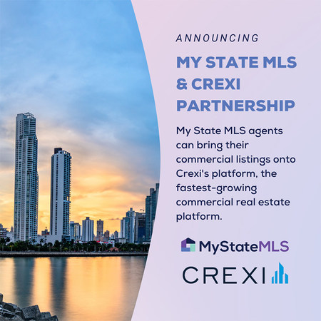 My State MLS Partners with Crexi for Commercial Property Listing Syndication on MyStateMLS.com