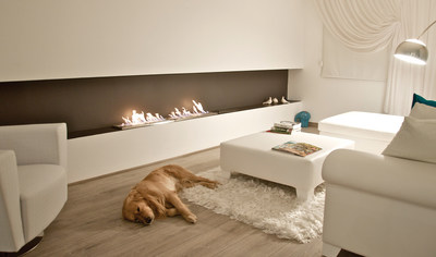 Featuring EcoSmart Fire's clean-burning ethanol fireplace. A fire solution that is better for your home and the planet!