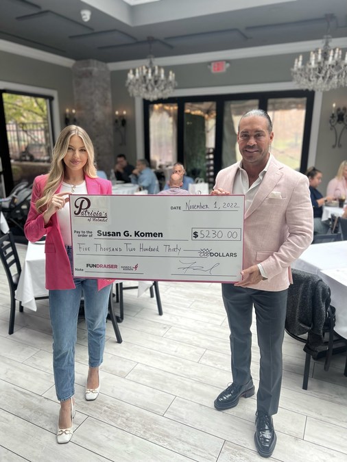 Patricia's of Holmdel Supports Breast Cancer Awareness Month & Raises Money for Susan G. Komen Foundation - Vimarsana News