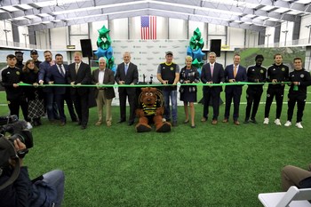 Representatives of Allegheny Health Network (AHN), Highmark Health, and the Pittsburgh Riverhounds Soccer Club (SC) joined assemblage  leaders and elected officials connected  November 2 successful  Coraopolis to officially unveil the caller   AHN Montour Health + Sports Medicine Center.