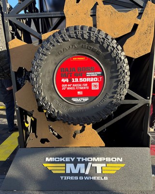 Similar to all Mickey Thompson Baja Boss M/T tires, the new 44-inch size feature an asymmetrical tread pattern that reduces noise and improves handling. This expansion to the Baja Boss M/T line also contains competition proven PowerPly XD Construction which helps with puncture resistance, as well as stone ejector ribs which prevent gravel from being wedged into tread grooves.