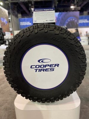 The Goodyear Tire & Rubber Company unveils the biggest tires yet in its Cooper Discoverer Rugged Trek tire line at the 55th annual SEMA Show in Las Vegas. Engineered to hold larger masses of air, perform better over softer ground and provide a bolder look, Cooper Discover Rugged Trek now comes in two new 37-inch options and will be available to consumers in early 2023.
