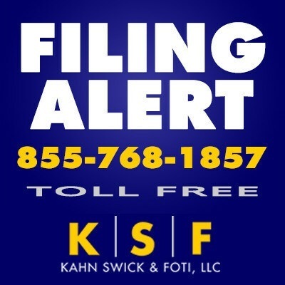 KSF (PRNewsfoto/Kahn Swick & Foti, LLC)