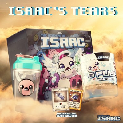 G FUEL Isaac's Tears - inspired by "The Binding of Isaac" - is now available for pre-order at GFUEL.com!