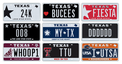 My Plates Great Plate Auction showcasing 50 one-of-a-kind license plate messages.