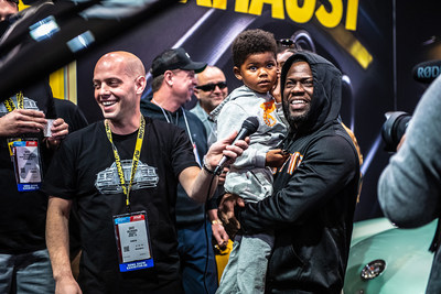 Kevin Hart unveils Grand National at SEMA Show 2022.