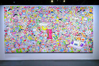 Takashi Murakami, 'Wouldn't It Be Nice If We Could Do Such a Thing' (2017), THE DORAEMON EXHIBITION SINGAPORE 2022 ©Fujiko-Pro / Image credit: National Museum of Singapore.