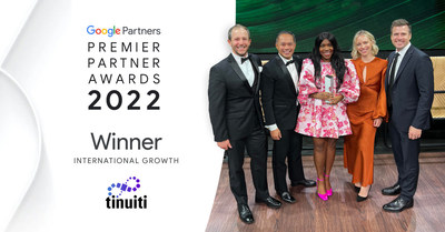 Tinuiti Wins Google Premier Partner of the Year Award in International Growth; Tinuiti, a Premier Google Partner,takes home top industry award for leading brands into new global markets and driving successful international expansion