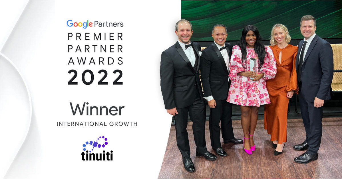 Tinuiti Wins Google Premier Partner of the Year Award in International Growth