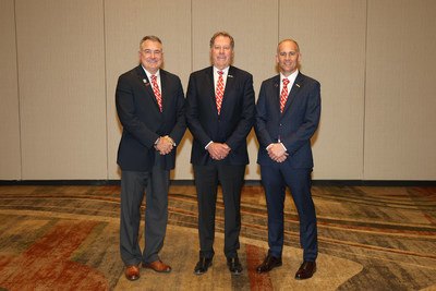 (L-R) PGA Vice President Don Rea Jr., PGA President John Lindert, PGA Secretary Nathan Charnes