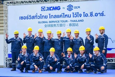 XCMG recently completed its Global Service Month event, making visits to some 3,000 companies spanning 50 countries and regions to enhance the customer experience among its globe wide industrial clients from resources, energy, transportation, construction and more. (PRNewsfoto/XCMG)