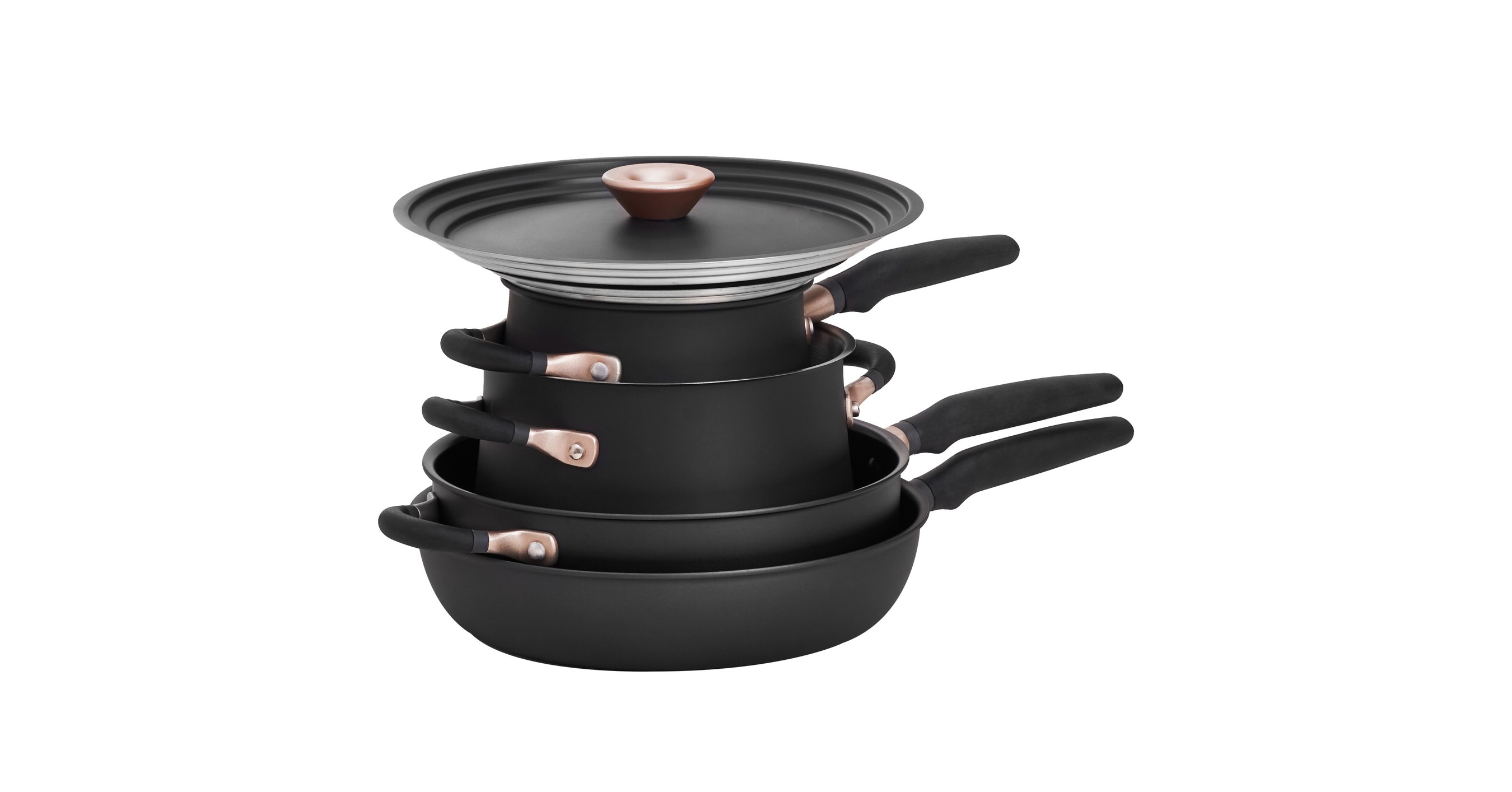 Meyer Accent Series 6pc Nonstick Stainless Steel Induction