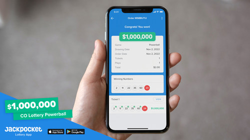 A woman in Erie, Colorado won a $1 million prize in the Powerball drawing on Wednesday, November 2 after ordering her ticket on the Jackpocket lottery app.