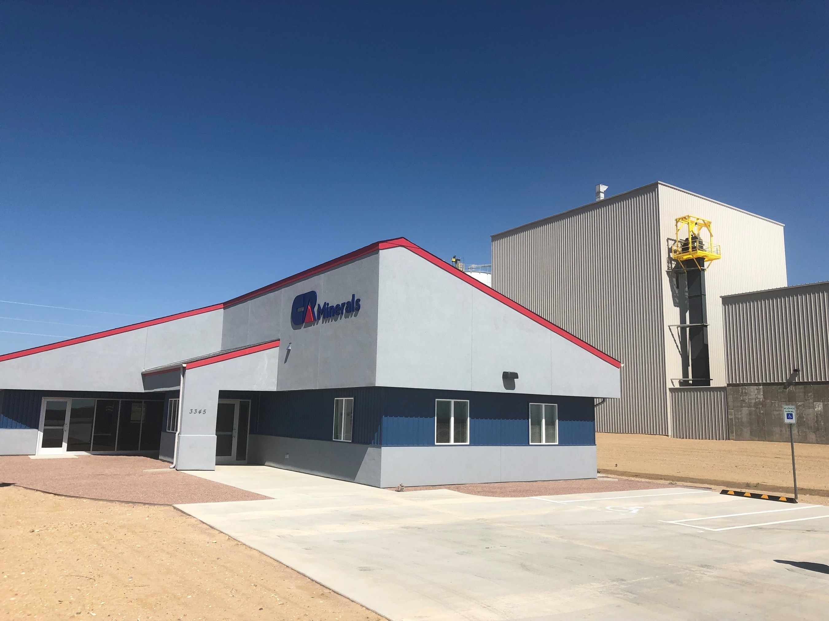 CR Minerals pozzolan facility in Pueblo CO.