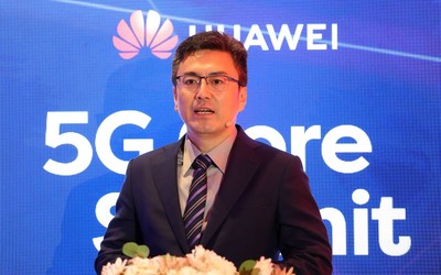 Richard Liu delivered a keynote speech at the 5G Core Summit 2022 (PRNewsfoto/Huawei)