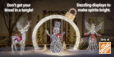 Dazzling Christmas decor at The Home Depot this holiday season.