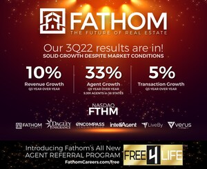 Fathom Holdings Inc. Reports Third Quarter 2022 Financial Results; Enhances Agent Referral Incentive, Increases Agent Fees