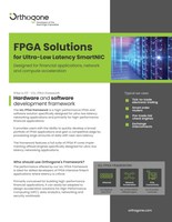 ULL FPGA Framework Solution Brief (CNW Group/Orthogone Technologies Inc.)