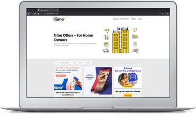 Figure 1:  Tribe Home – Market, a curated digital marketplace for multi-family community-living. (CNW Group/Tribe Property Technologies Inc.)