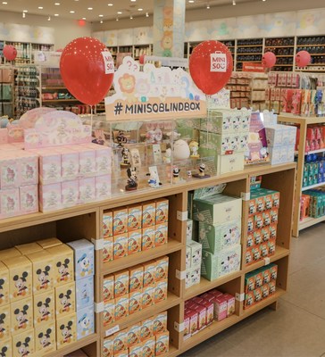 Blind Box Products Display at MINISO store