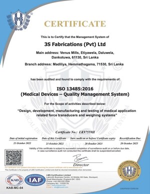 ISO 13485:2016 Quality System Certification