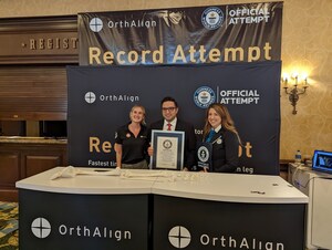 The Game's Afoot OrthAlign Inc., Sets a Guinness World Record at AAHKS.