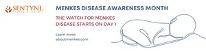 Sentynl Therapeutics Recognizes Menkes Disease Awareness Month, Committed to the Development of Tests for Early Diagnosis of Patients with Menkes Disease