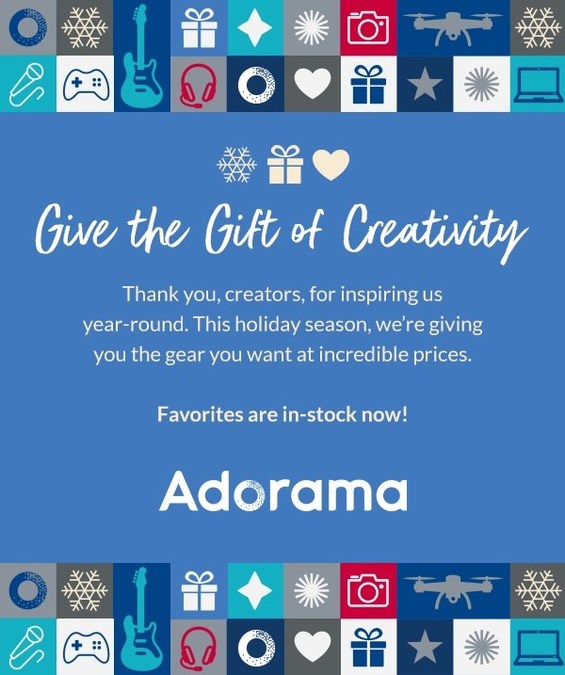 Adorama Kicks-Off the Holiday Season with Unbeatable Tech Deals, Giveaways and More - Vimarsana News