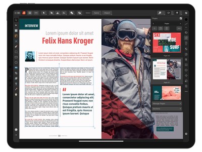 Affinity Publisher comes to iPad for the first time