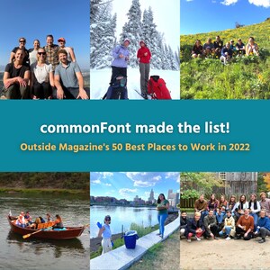 commonFont Named One of Outside's Best Places to Work