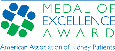 American Association of Kidney Patients Medal of Excellence Award Logo