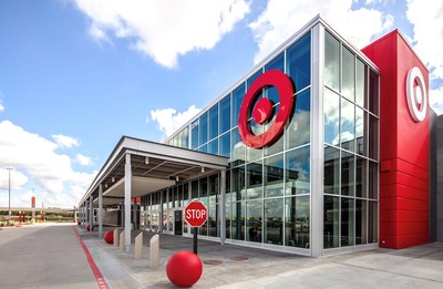 Entrance to Target’s newly redesigned store outside of Houston, Texas