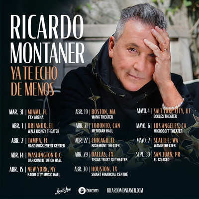 Ricardo Montaner "Ya Te Echo De Menos" 2023 Tour