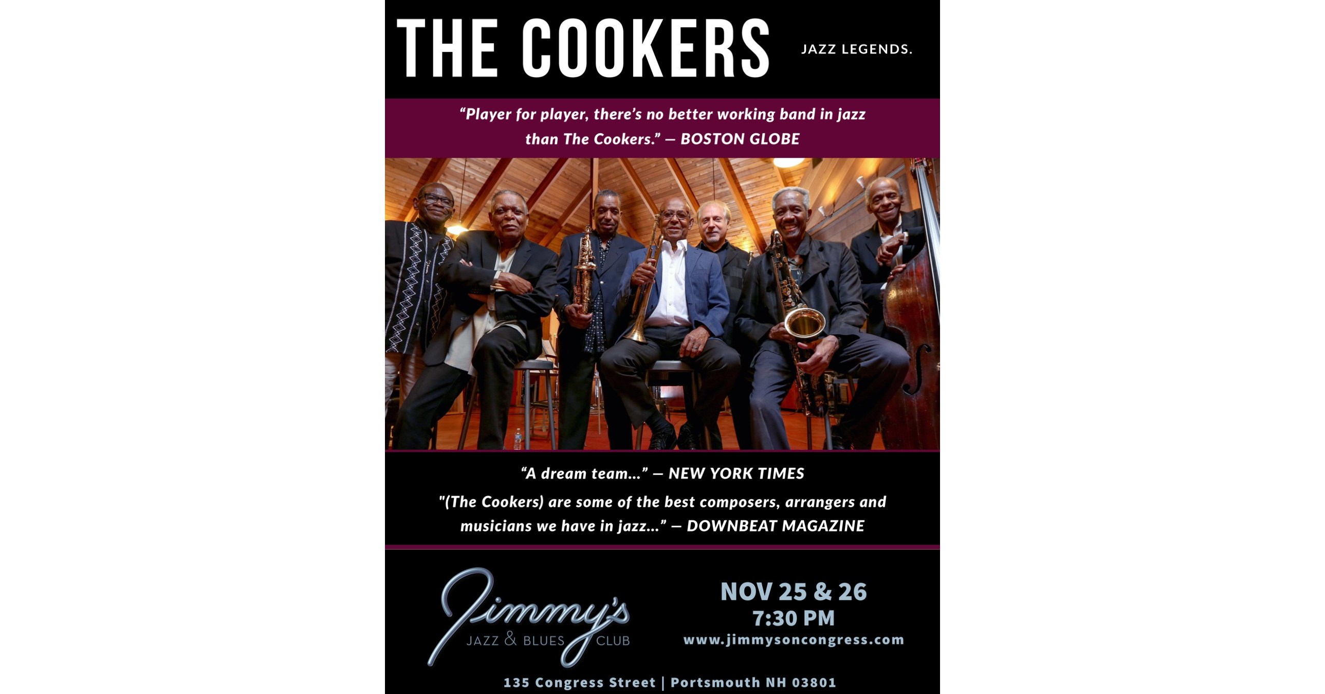 Jimmy's Jazz & Blues Club Features Legendary Jazz Supergroup THE