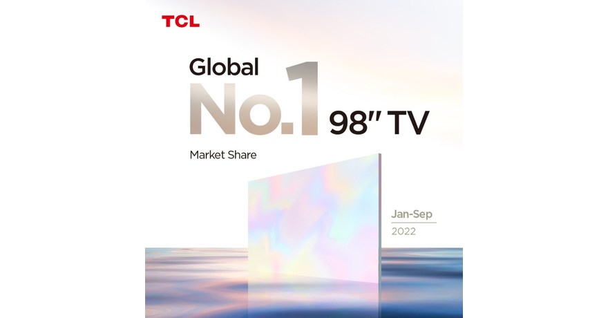 TCL d&eacute;croche la meilleure part du march&eacute; mondial des t&eacute;l&eacute;viseurs de 98 pouces