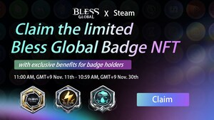 Le JRMM GameFi Bless Global de niveau AAA distribuera des badges NFT aux utilisateurs de Steam
