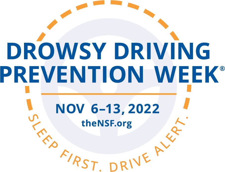 National Sleep Foundation's Drowsy Driving Prevention Week 2022 logo