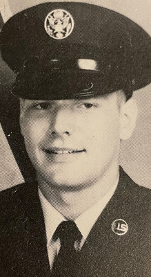 U.S. Air Force Sergeant Chris Patterson during his service in the 1980s.