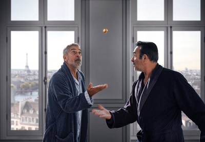 George Clooney and Jean Dujardin battle for a Nespresso capsule