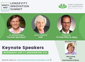 3-Day Hybrid Event is Premier Gathering for Longevity Economy Leaders on Regulatory Changes, Social Health Policies, Government and Investor Funding in Aging