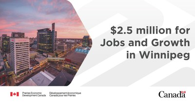 $2.5 million for Jobs and Growth in Winnipeg (CNW Group/Prairies Economic Development Canada)