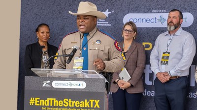 Sergeant Stephen Woodard, representing the Texas Department of Public Safety, reminded the audience about their role in the #EndTheStreak campaign. Woodard urged drivers to keep their eyes on the road and protect lives. Experience shows that distracted driving plays a major role in car crashes and fatalities.