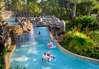 Conference attendees can enjoy unique team building activities such as obstacle courses throughout the resort’s private five-acre water park.