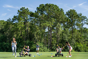 Relay races, golf tournaments, 5K runs and more are available at the Tom Fazio-designed championship course at Four Seasons Golf and Sports Club Orlando.