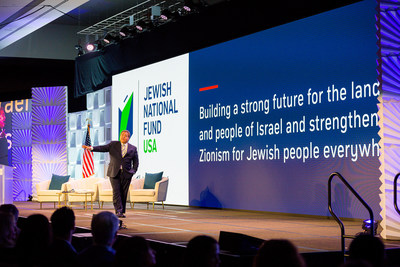 Jewish National Fund-USA CEO, Russell F. Robinson, addresses over 1,400 participants at the organization's National Conference