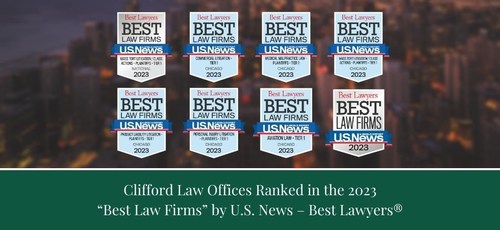 Clifford Law Offices Ranked in 2023 "Best Law Firms" by U.S. News - Best Lawyers®