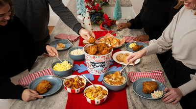 KFC is making it easy to feast on all of your favorites this holiday season with limited-edition holiday buckets, six free cookies with 12-piece and 16-piece meals, and the return of $5 Famous Bowls!