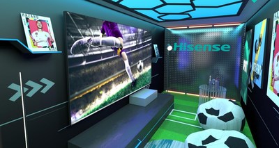 Espace interactif de la campagne « Perfect Match Tour » de Hisense